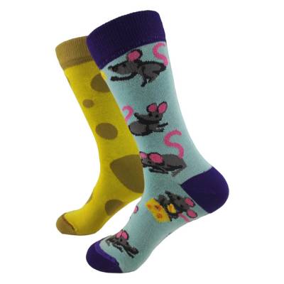 SOCKS L CHEESE&MOUSE