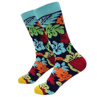 SOCKS L HAWAIAN FLOWERS...