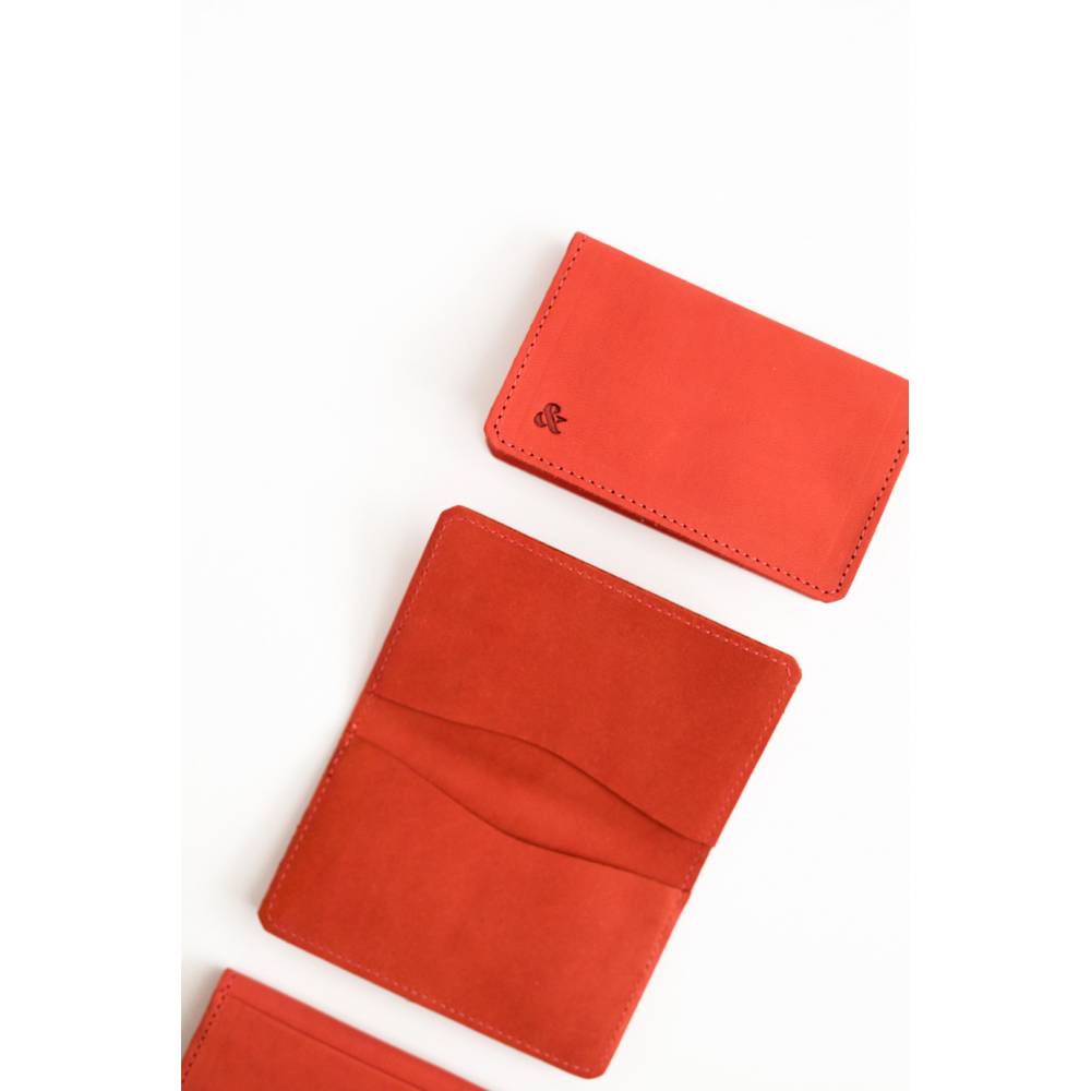 Slide Swing TARJETERO TRIPLE DE PIEL SALMON thumbnail 3