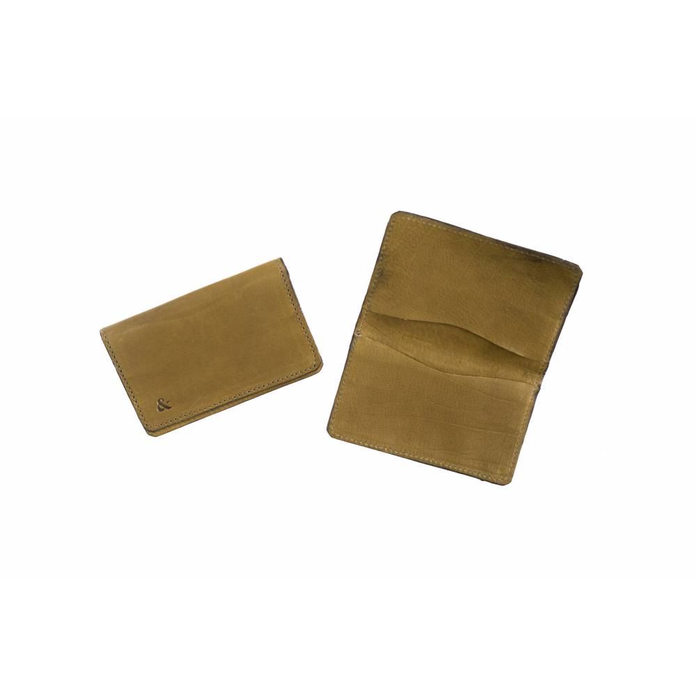 Slide Swing TARJETERO TRIPLE DE PIEL OLIVA thumbnail 2