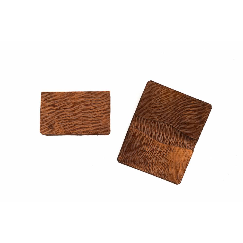 Slide Swing TARJETERO TRIPLE DE PIEL SERP. MARRÓN thumbnail 2