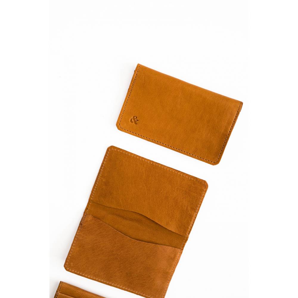 Slide Swing TARJETERO TRIPLE DE PIEL DORADO thumbnail 2